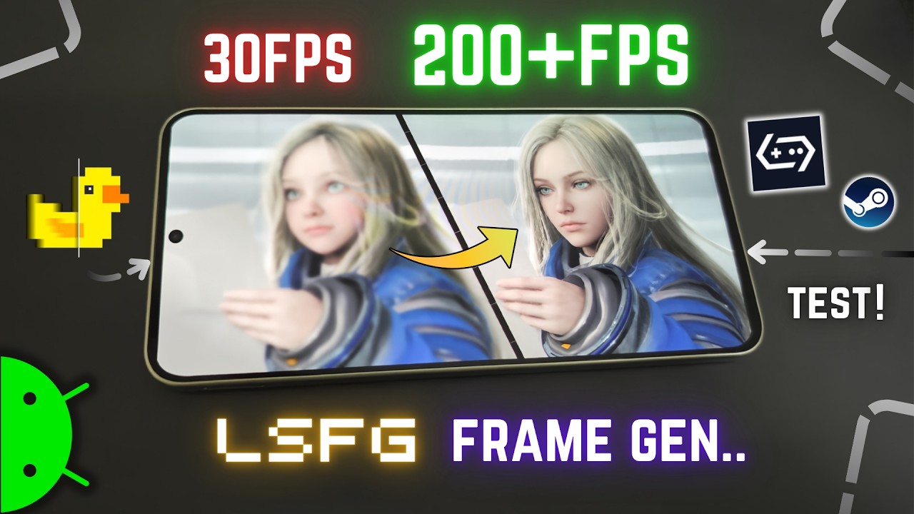 Более 200 FPS на мобильном устройстве?! Тест генерации кадров с масштабированием без потерь | Нас...