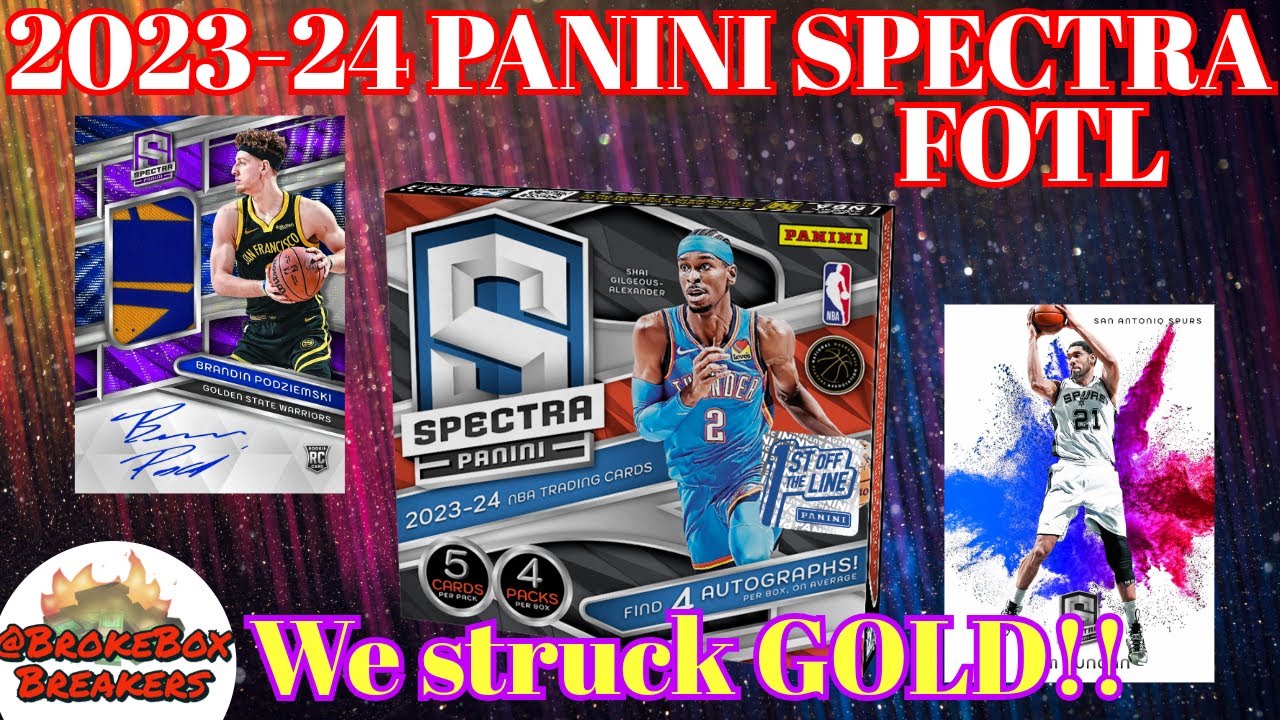 INSANE Rookie SSP's!!  2023-24 Panini Spectra Basketball Hobby Box FOTL - review