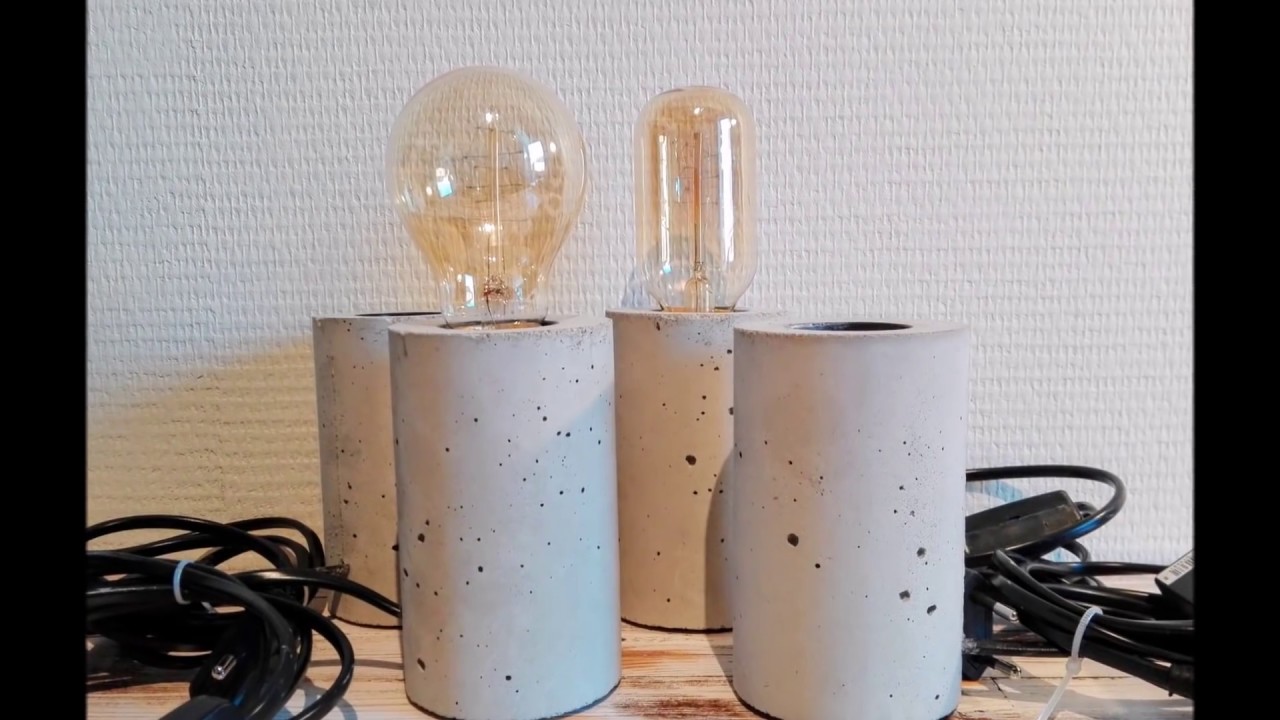 Easy DIY Concrete Lamp