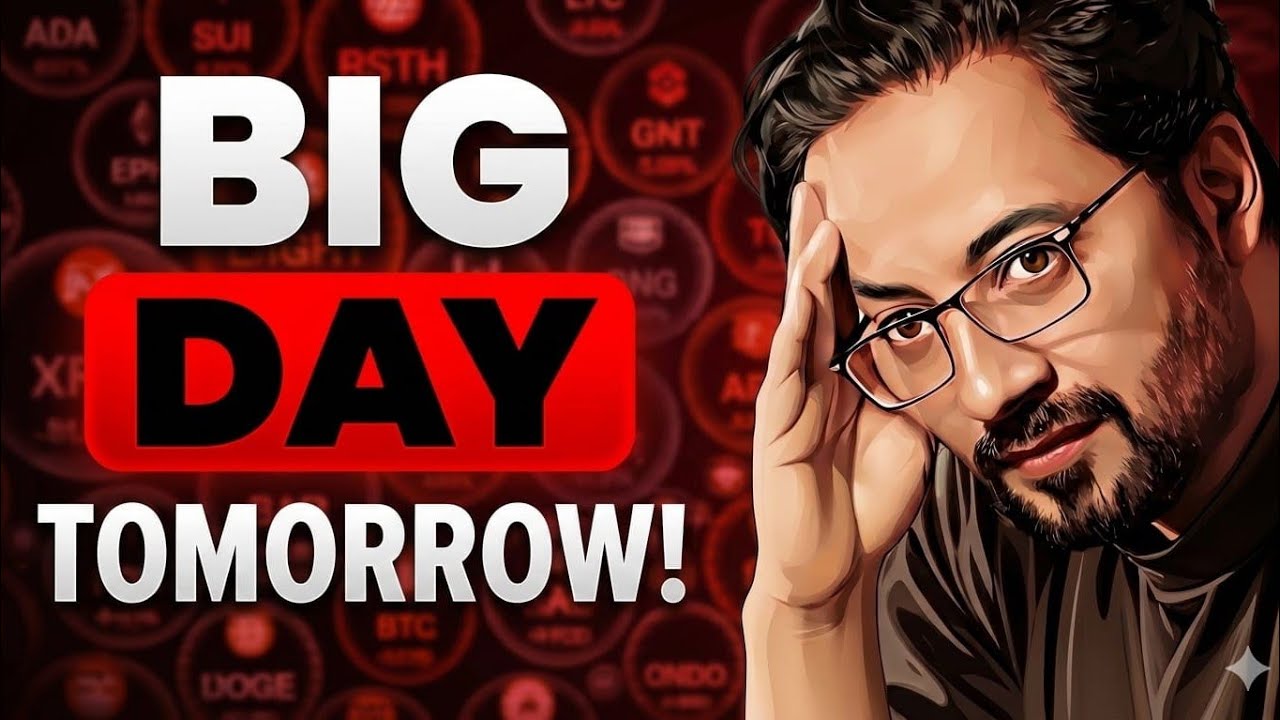 BIG DAY TOMORROW? - Latest Crypto Market News Today - BTC-ETH Analysis