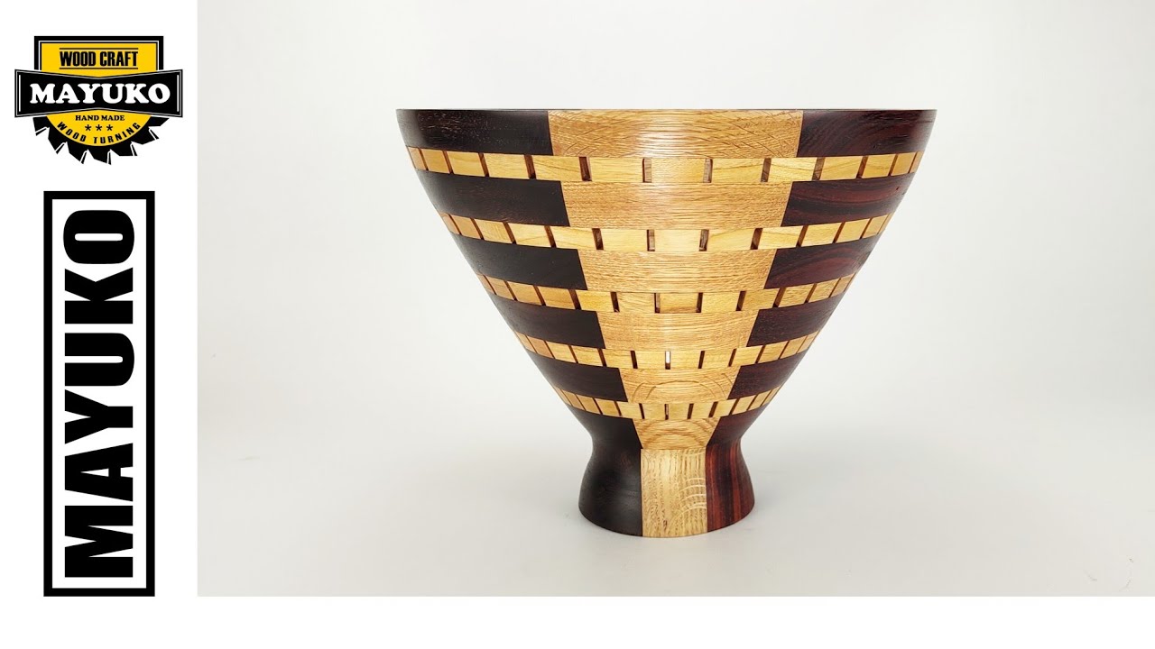 OPEN AND CLOSE SEGMENTED VASE, wood turning