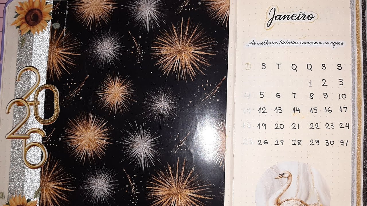 Bullet Journal Janeiro 26 Tema: Ano Novo 