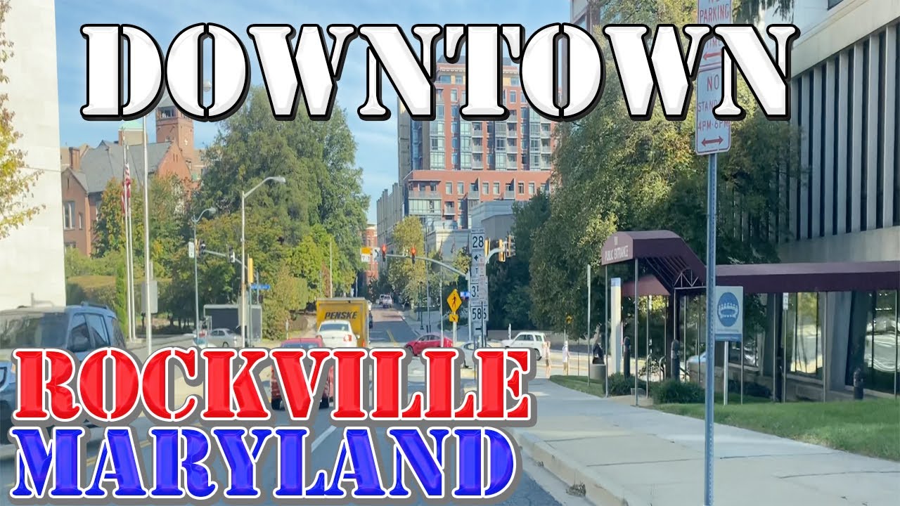 Rockville - Maryland - 4K Downtown Drive