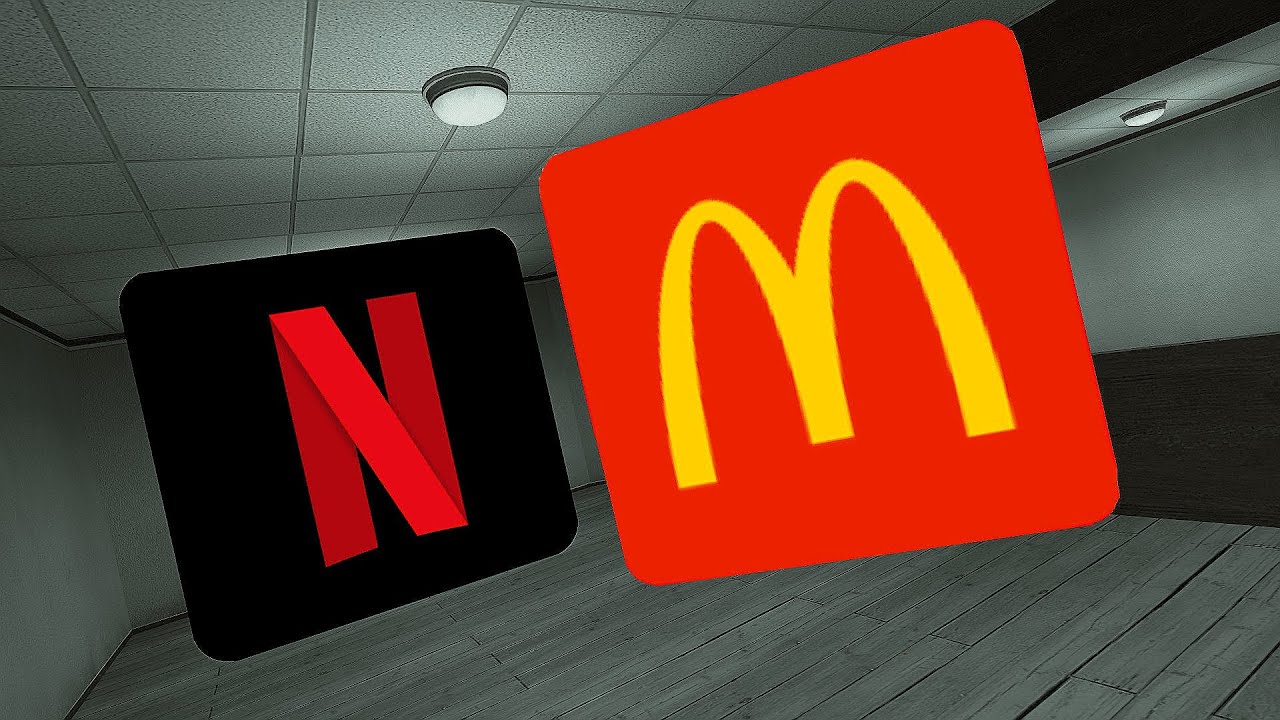 TAG-TEAM of McDonald's and Netflix Nextbots CHASE l GMOD