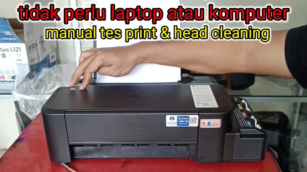 Head Cleaning Dan Nozzle Check Manual Printer Epson L121 II tes print dan head cleaning manual epson