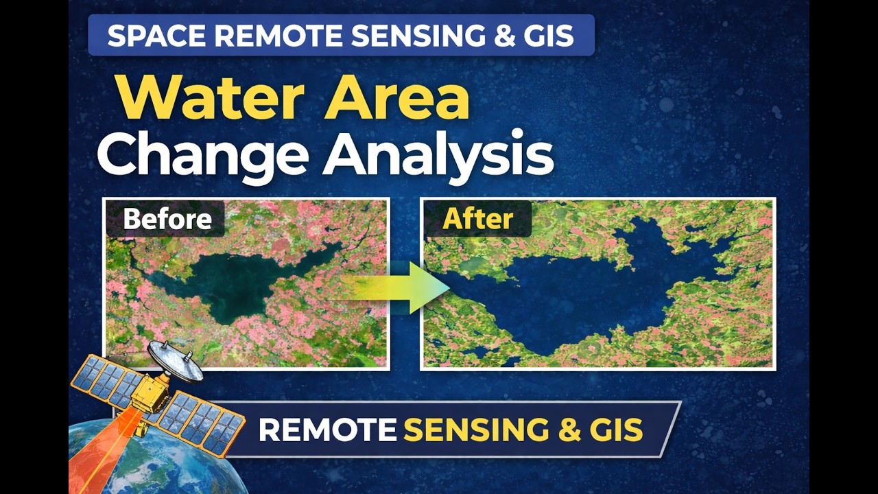 Water area change analysis in ArcGISPro
