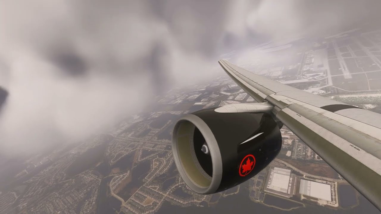 Full Thrust Boeing 777 Air Canada For Take Off