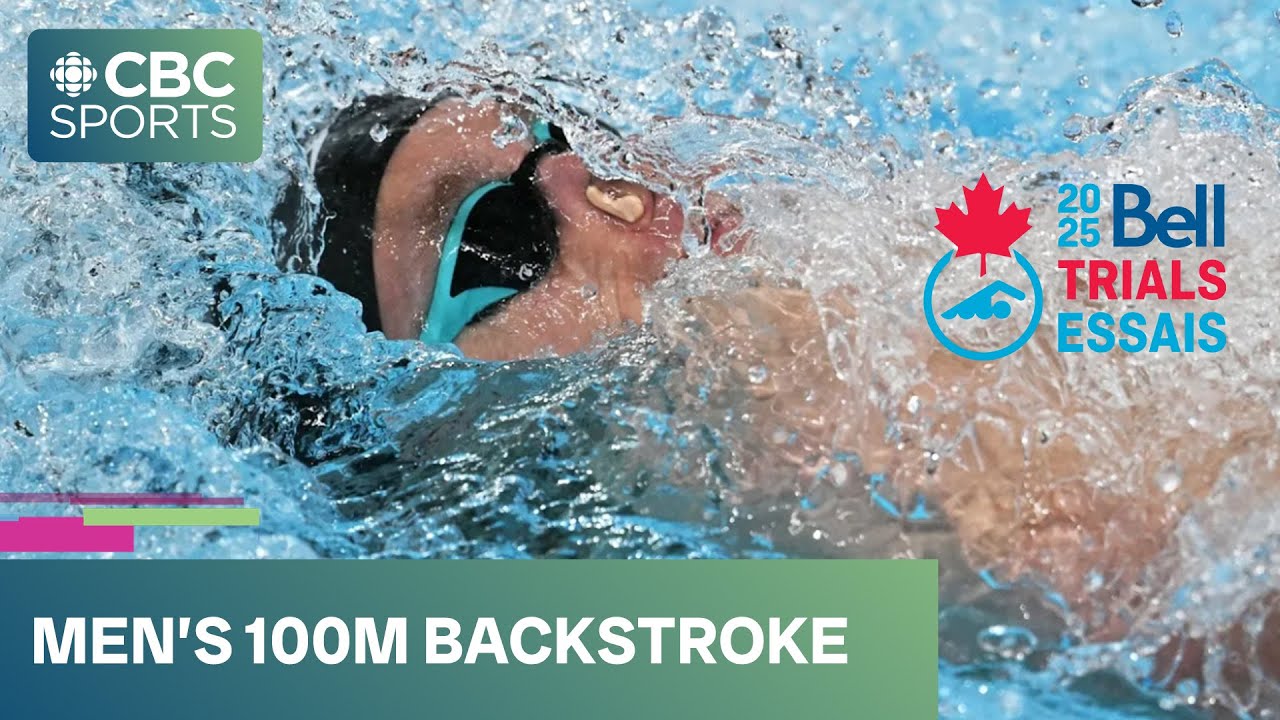 Men's 100m backstroke final at Bell Canadian Swimming Trials | #CBCSports