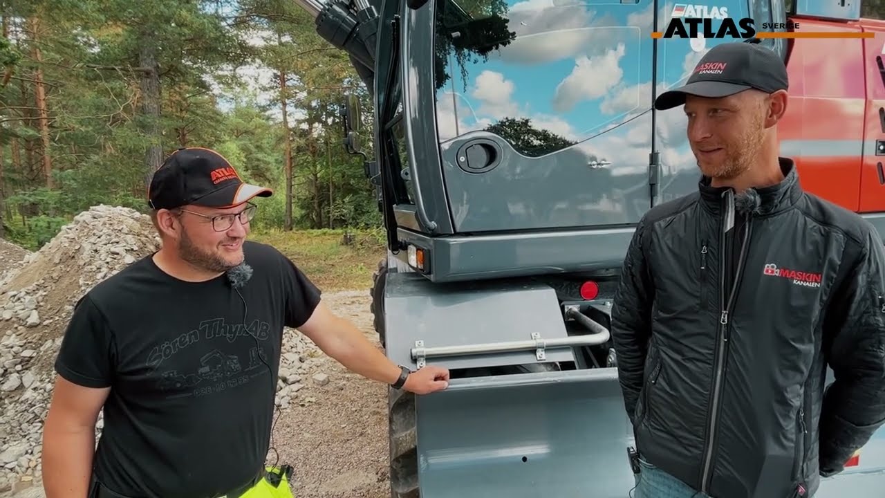 Nya uppdaterade hjulgrävaren Atlas 160W , vad är nytt samt tuff körning i terräng!
