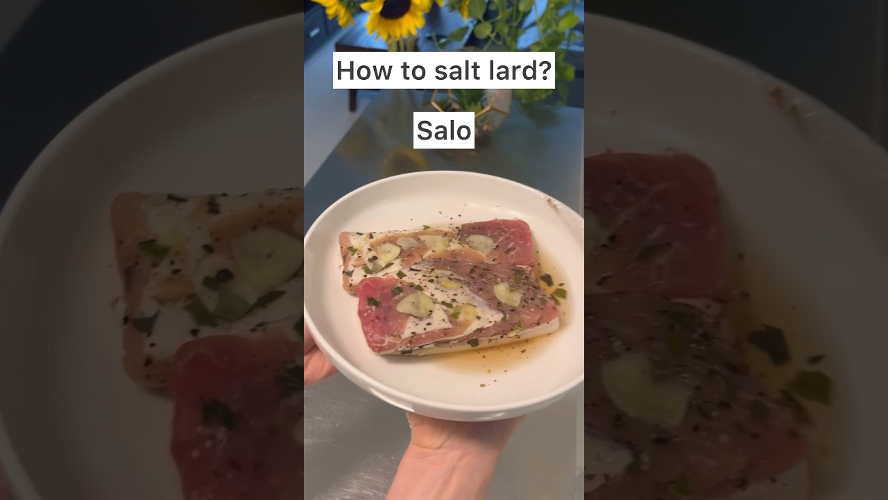 How to make lard? Salo. #recipe #salo