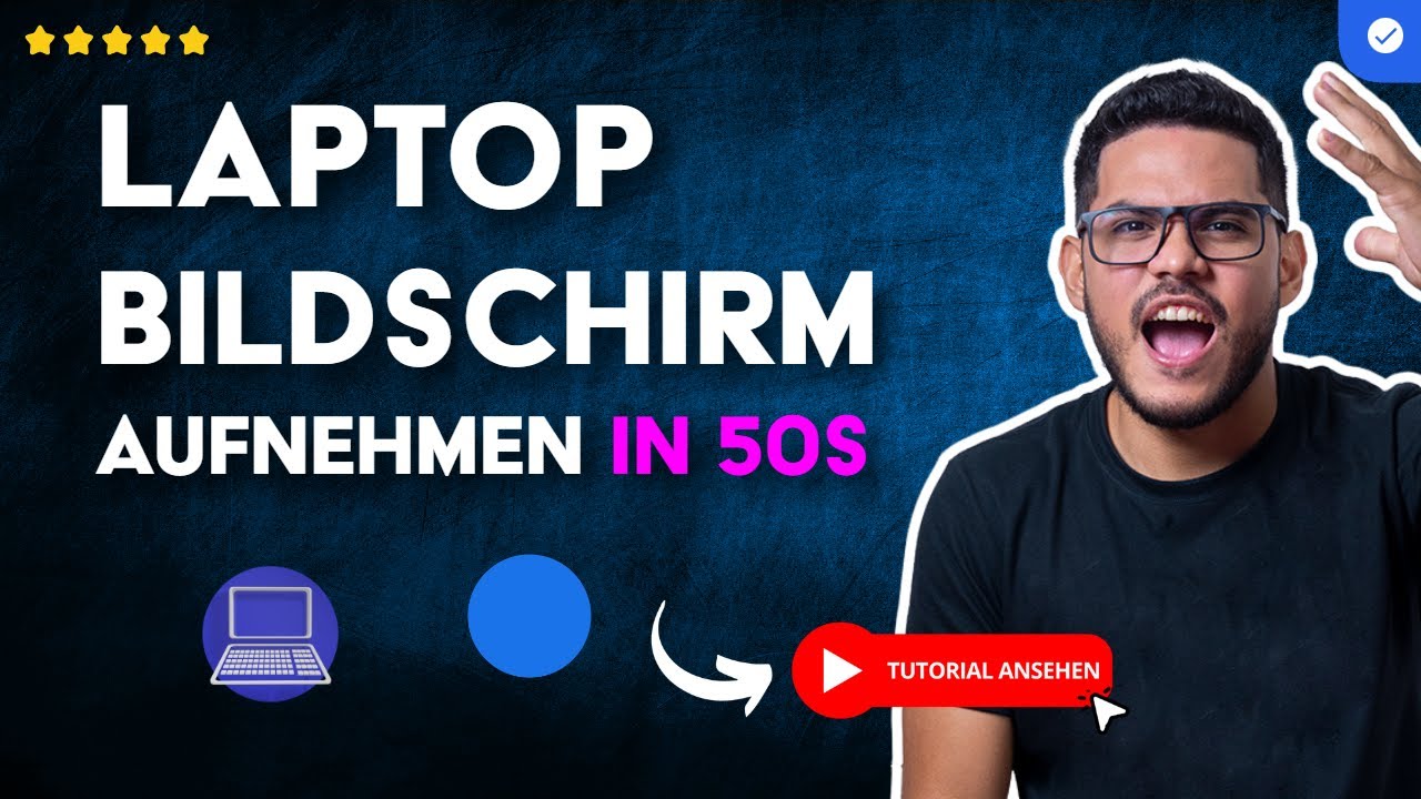 Wie LAPTOP-BILDSCHIRM mit VIDEO und TON Aufnehmen in 50S