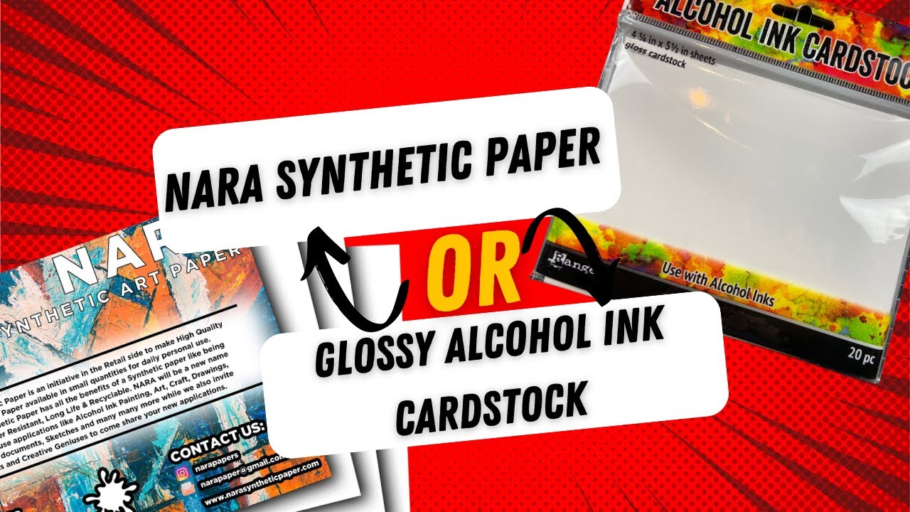 Nara Synthetic or Glossy Alcohol Ink Cardstock
