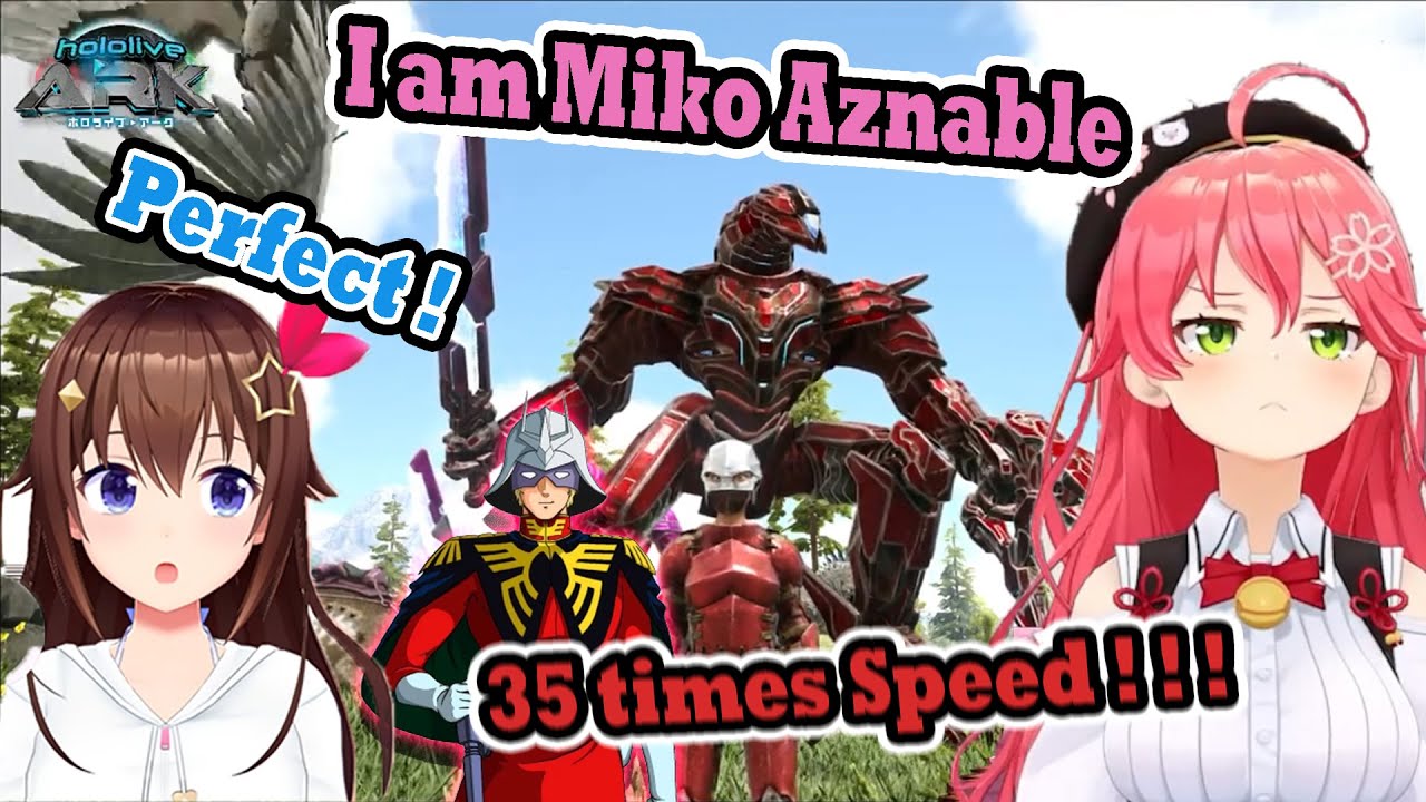 Miko got her own Mecha became 35 times speed Miko Char and get defeated in raid in 35 times speed
