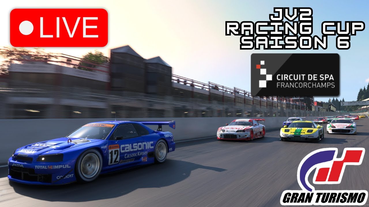 Live Gran Turismo 7 - JV2 Racing Cup Poule 1 - endurance GT500 OLD sur SPA