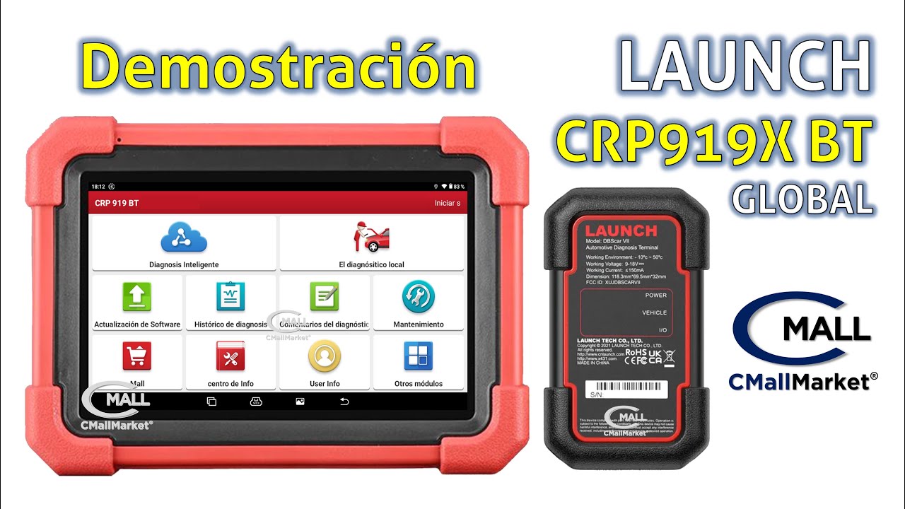 LAUNCH CRP919X BT Scanner Profesional Vehículos Livianos COLOMBIA Y LATINOAMÉRICA - CMallMarket.com