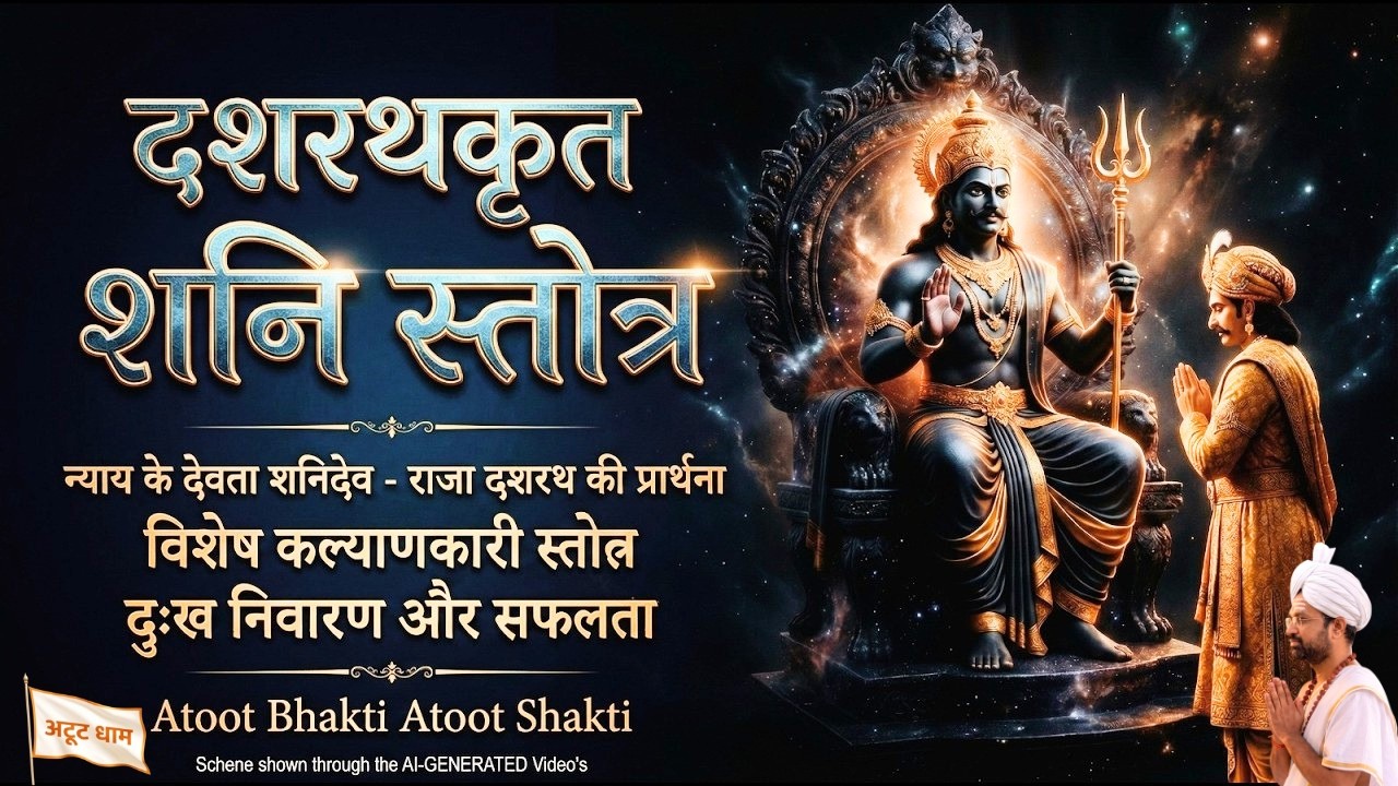 दशरथ कृत शनि स्तोत्र | Dashrath krit shani stotra | Atoot Bhakti Atoot Shakti