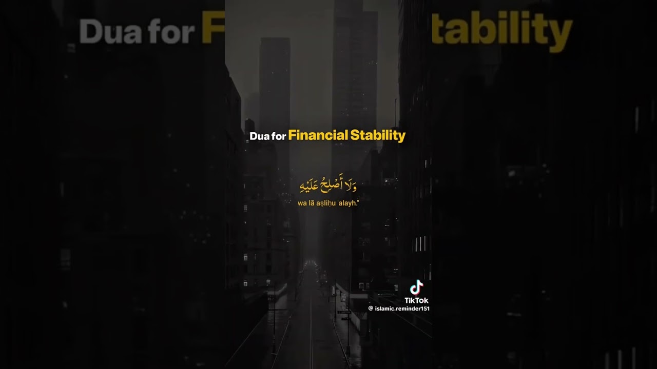 Dua for financial stability #wealth #fyp #financialfreedom