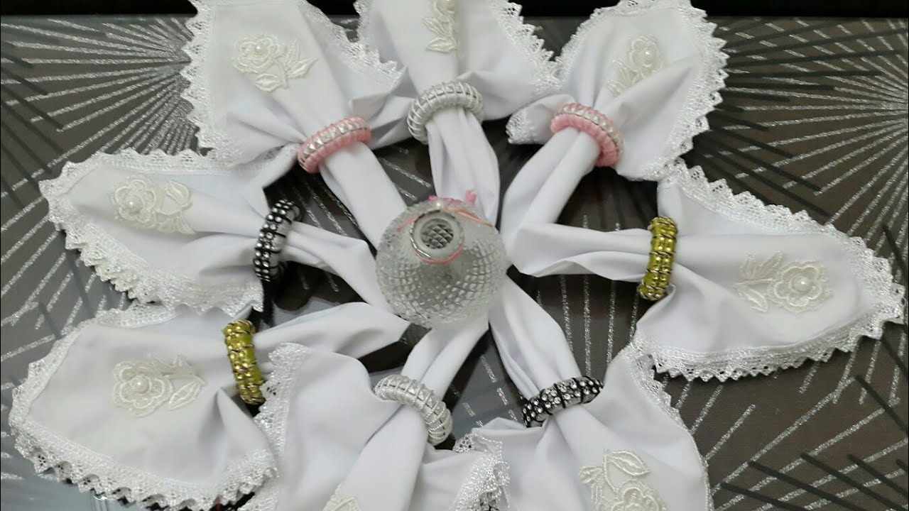 طريقة فصالة و خياطة مناديل طاولة بطريقة بسيطة و نتيجة راقية 👇👇how to make elegant fabric napkin
