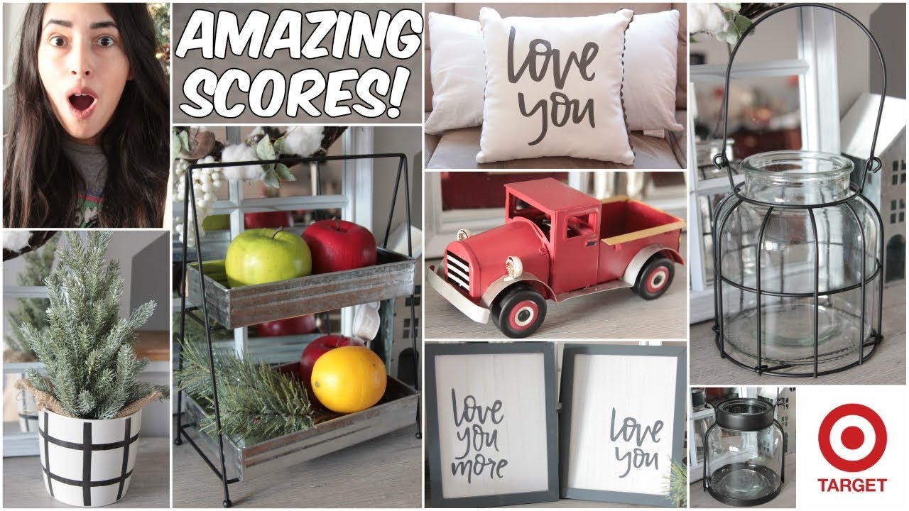 TARGET DOLLAR SPOT HAUL 2019 NEW FARMHOUSE DECOR AND VALENTINES DAY