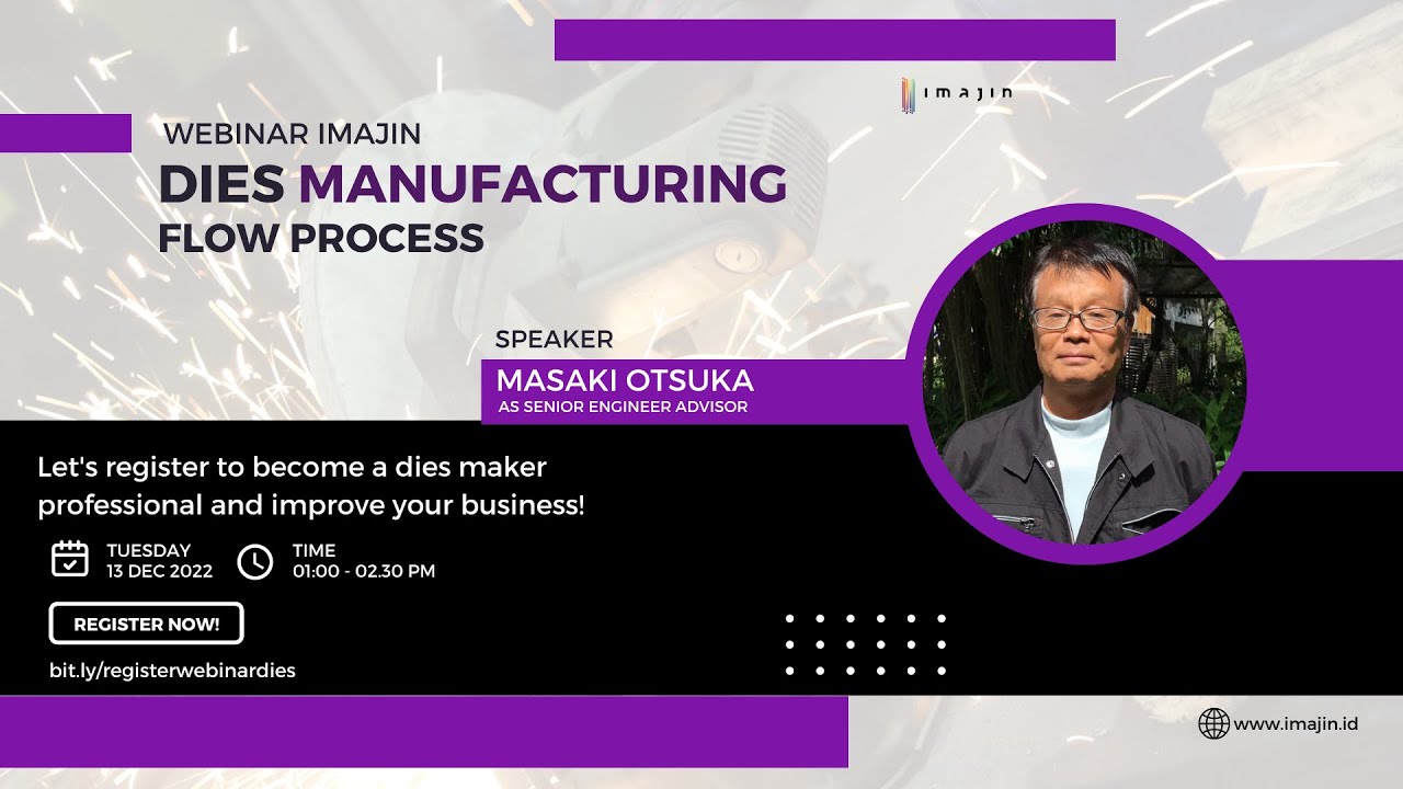 🔴Live Webinar Imajin: Dies Manufacturing Flow Process