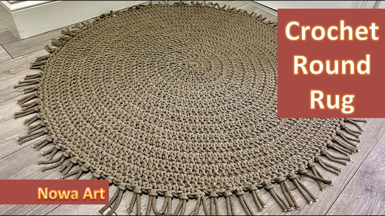 How To Crochet a Round Rug | Tutorial for Beginners