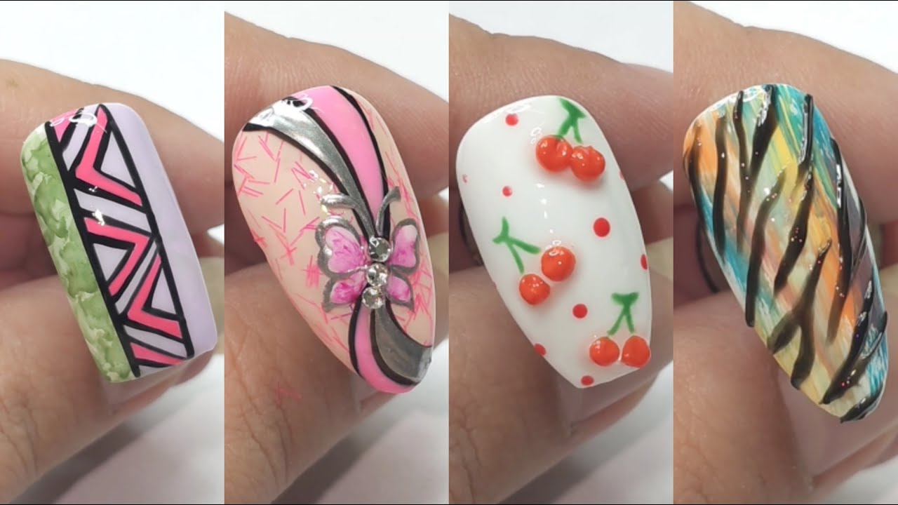#480 nail satisfying video | exotic nail designs| beautiful nails video | beautiful nail art at home