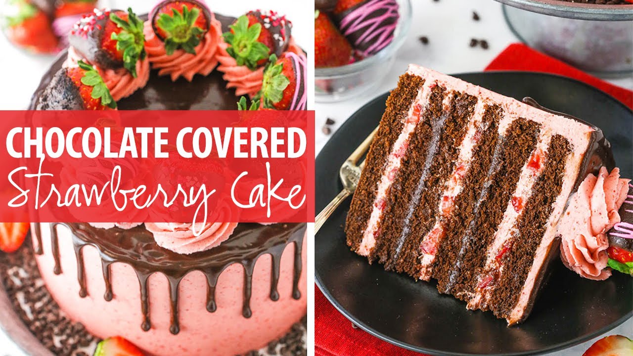 Chocolate Covered Strawberry Cake