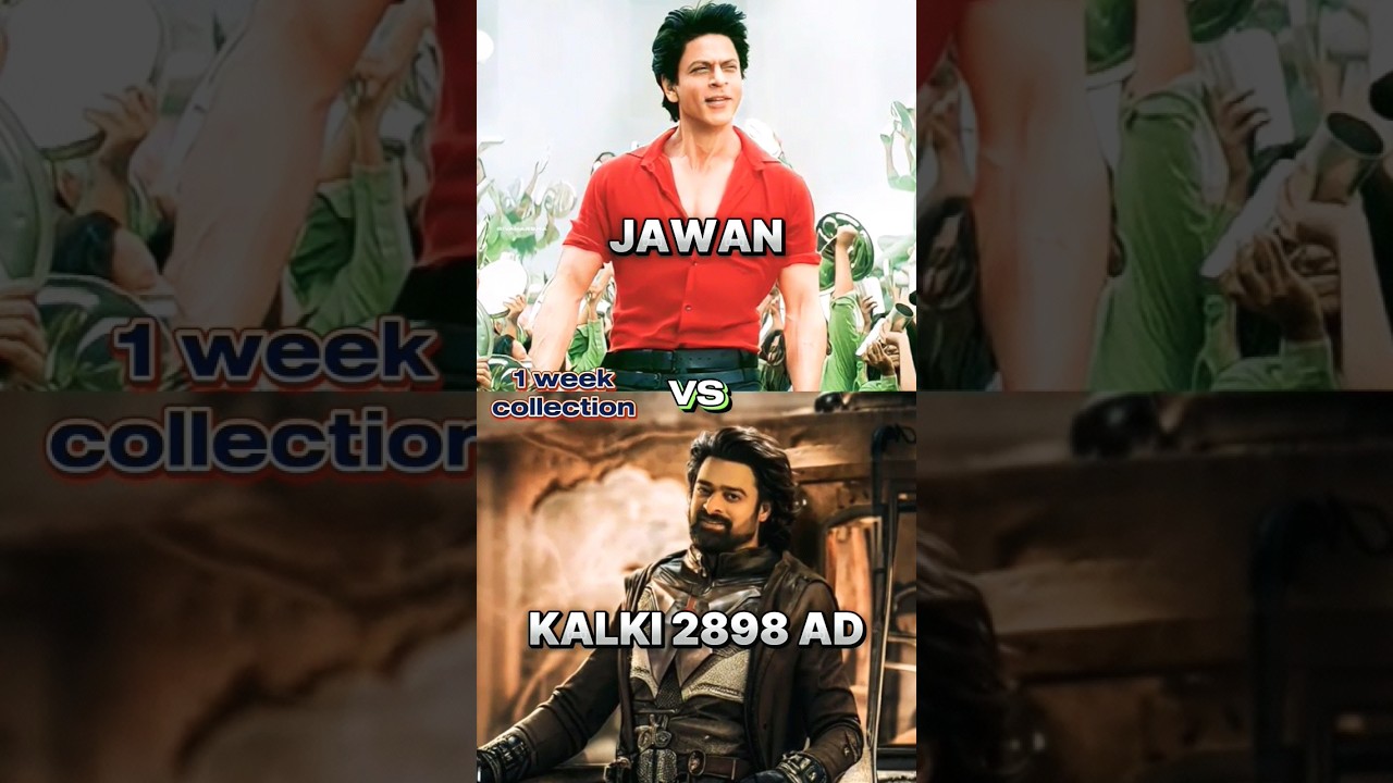 ❤️&zwj;🔥💥JAWAN V/S KALKI 2898 AD WORLDWIDE COLLECTION COMPARISON🔥🗿💯#top#trending#viral#jawan#prabhas#leo