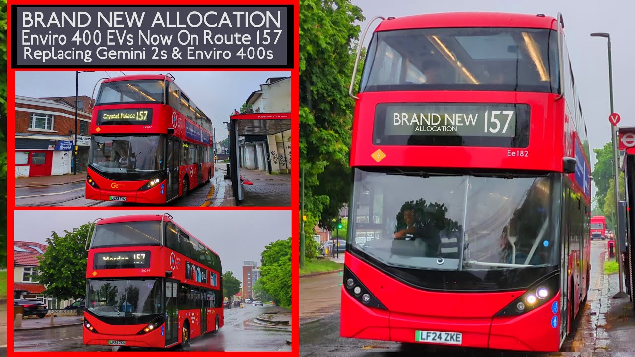 *BRAND NEW ALLOCATION* Route 157 Enviro 400 EV Observations (And *GOING SOON* Gemini 2s and E400s)