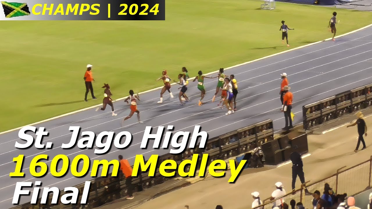 St. Jago High Stuns Hydel High | Girls 1600m Medley Final | Champs 2024