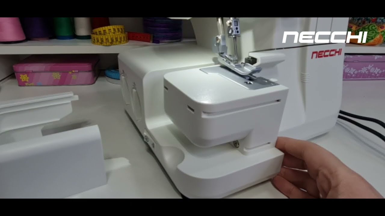 Máquina Overlock Necchi L-234A curso uso y manejo