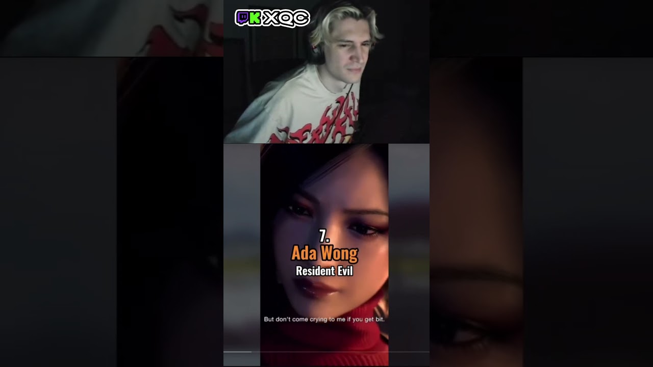 xQc reacts to "The Most Searched Gaming Characters on the hub🟧⬛️"
