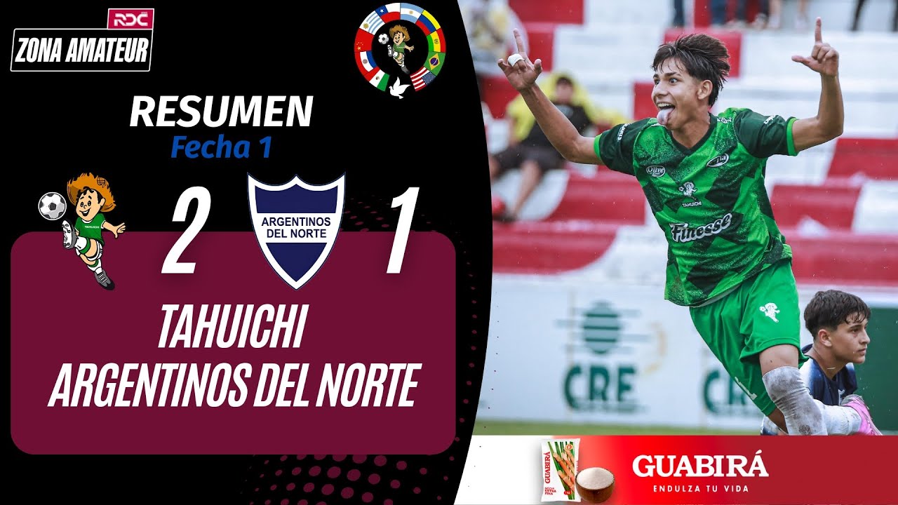 TAHUICHI INICIA SU DEFENSA DEL TÍTULO EN EL MUNDIALITO CON UNA REMONTADA SOBRE ARGENTINOS DEL NORTE