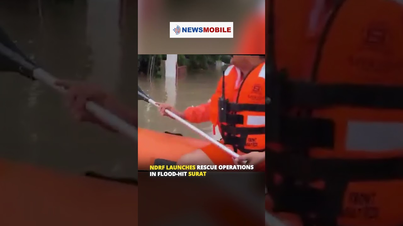 NDRF Launches Rescue Operations in Flood-Hit Surat