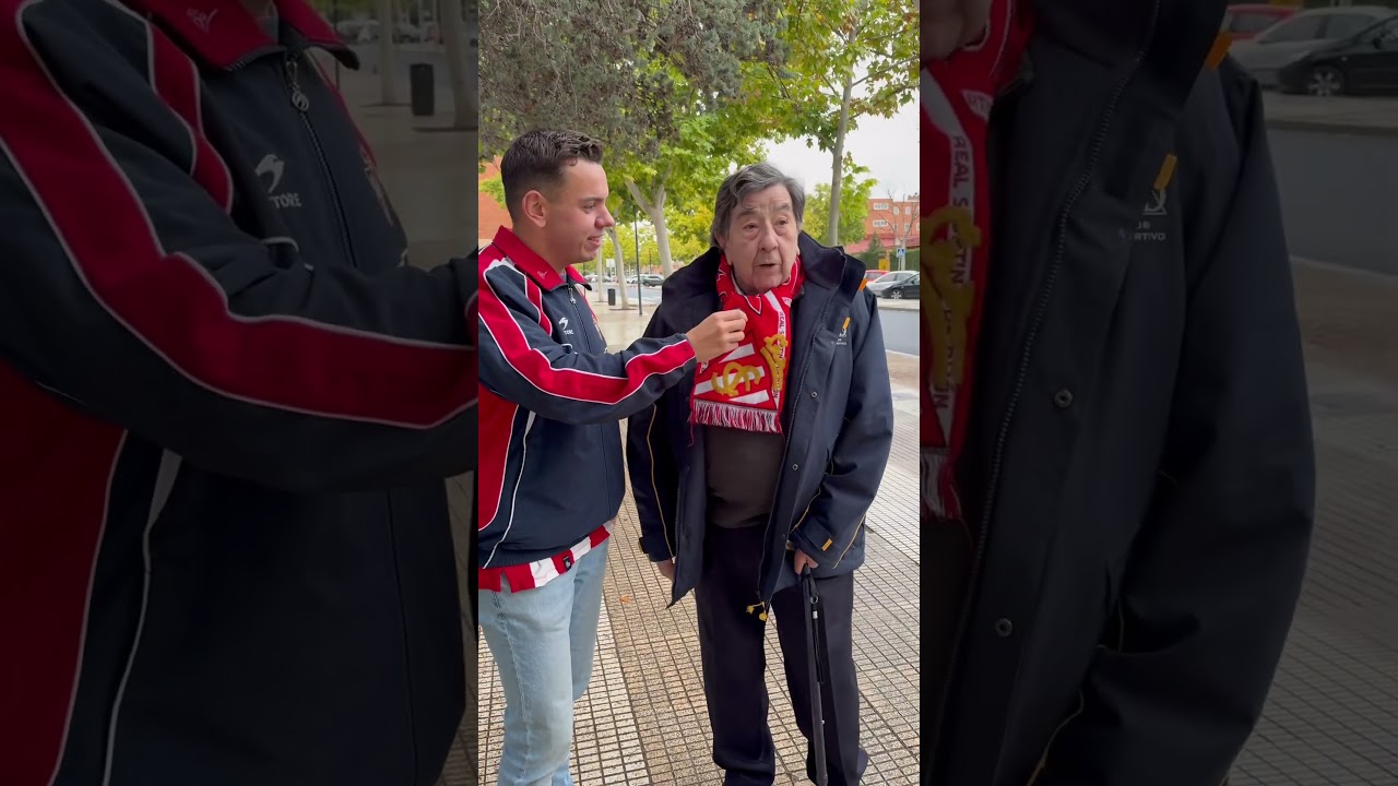 UN ABUELO DE 98 A&Ntilde;OS SIGUE VIAJANDO CON SU EQUIPO DE F&Uacute;TBOL #shorts
