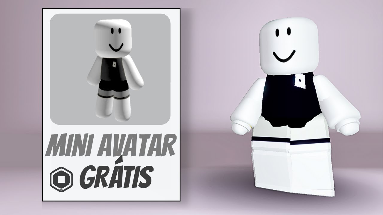 NOVO MINI AVATAR GRATIS! COMO FICAR PEQUENO DE GRAÇA NO ROBLOX!😱