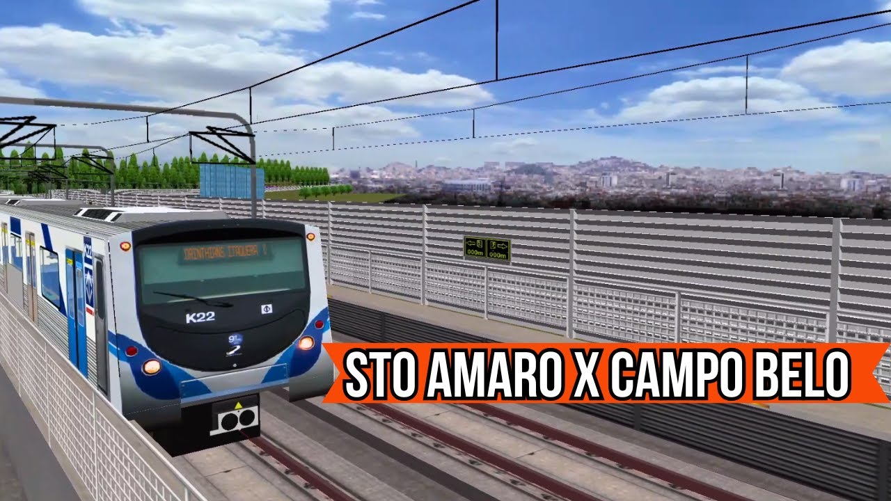 🔴Open BVE | Metr&ocirc; SP | Frota K |  Linha 5 Lil&aacute;s Santo Amaro x Campo Belo |  Simulador de Metr&ocirc;