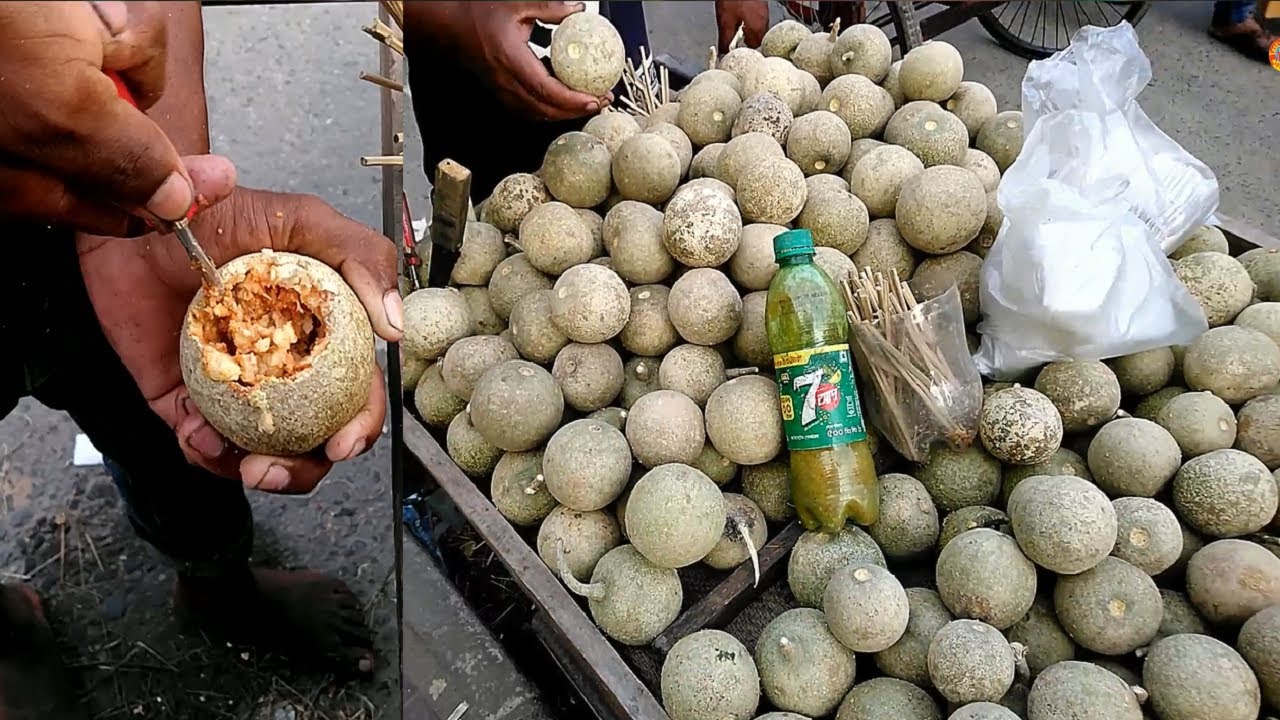 Mouth Watering Very Tasty Masala Bel Wood Apple Special & Masala Pyara Vorta | Yummy Street Food