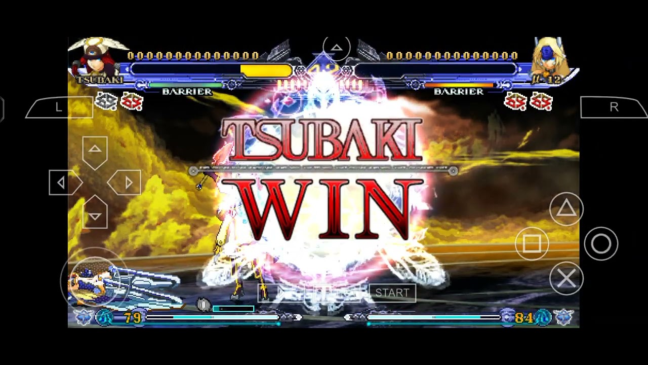 BlazBlue Continuum Shift 2 Tsubaki=Yayoi Vs 12! 