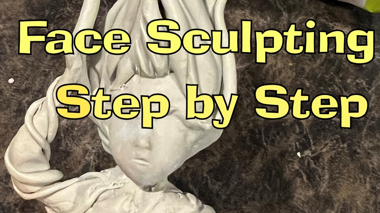 Polymer Clay Sculpture &ndash; Aspergillus Humanoid Woman Anime style Face Tutorial