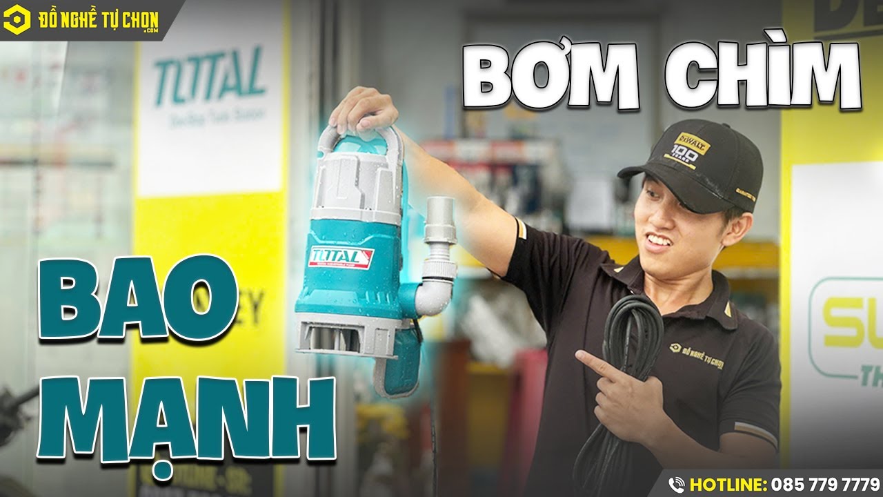 Ngập Sân, Ngập Tầng Hầm? Test Ngay Máy Bơm Total Giải Cứu Mùa Mưa | Đồ Nghề Tự Chọn