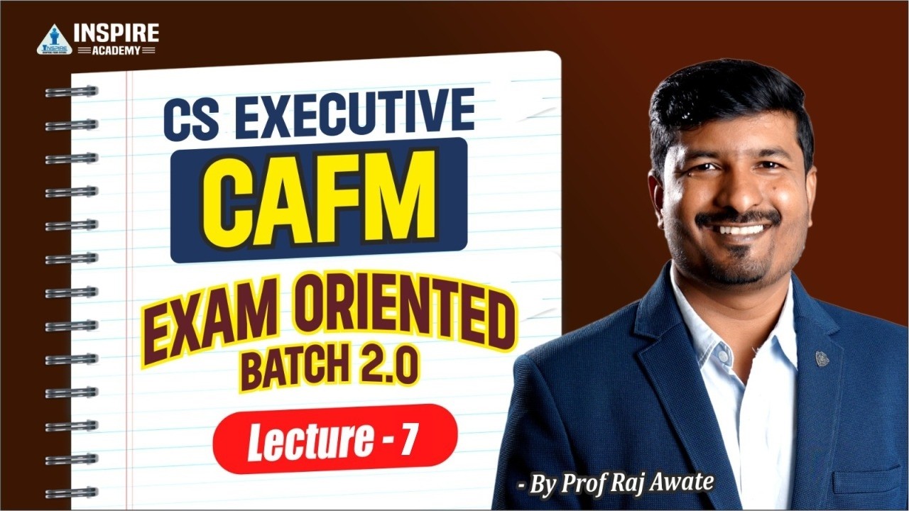 Лекция 07 по курсу CS Executive CAFM | Подготовка к экзамену, группа 2.0 | Экзамен в июне 2026 го...