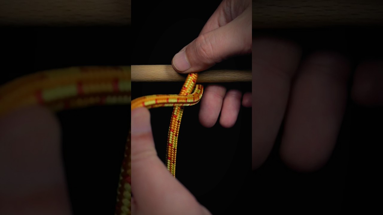 quick & easy knot #knots #paracord #paracordtutorial #rope #camping #campinglife #tie #simple #easy