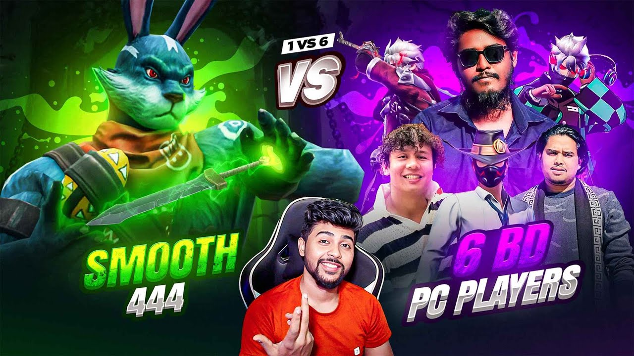 Smooth Vs 6 Bangladesh Pc Players🥵😱|| Hardest Challenge Ever🥶😈|| Lost 7-0 ?? 😱🥶|| Smooth 444