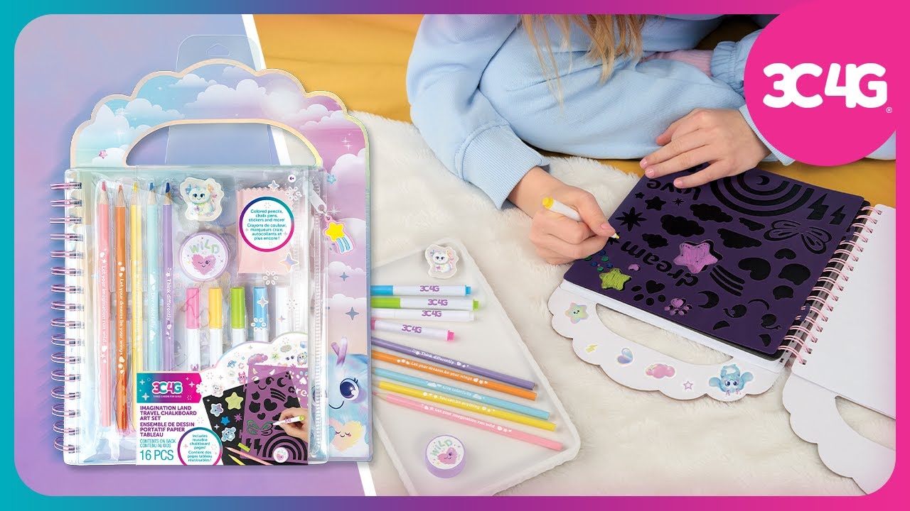 Create Anywhere with the Imagination Land Travel Chalkboard Art Set