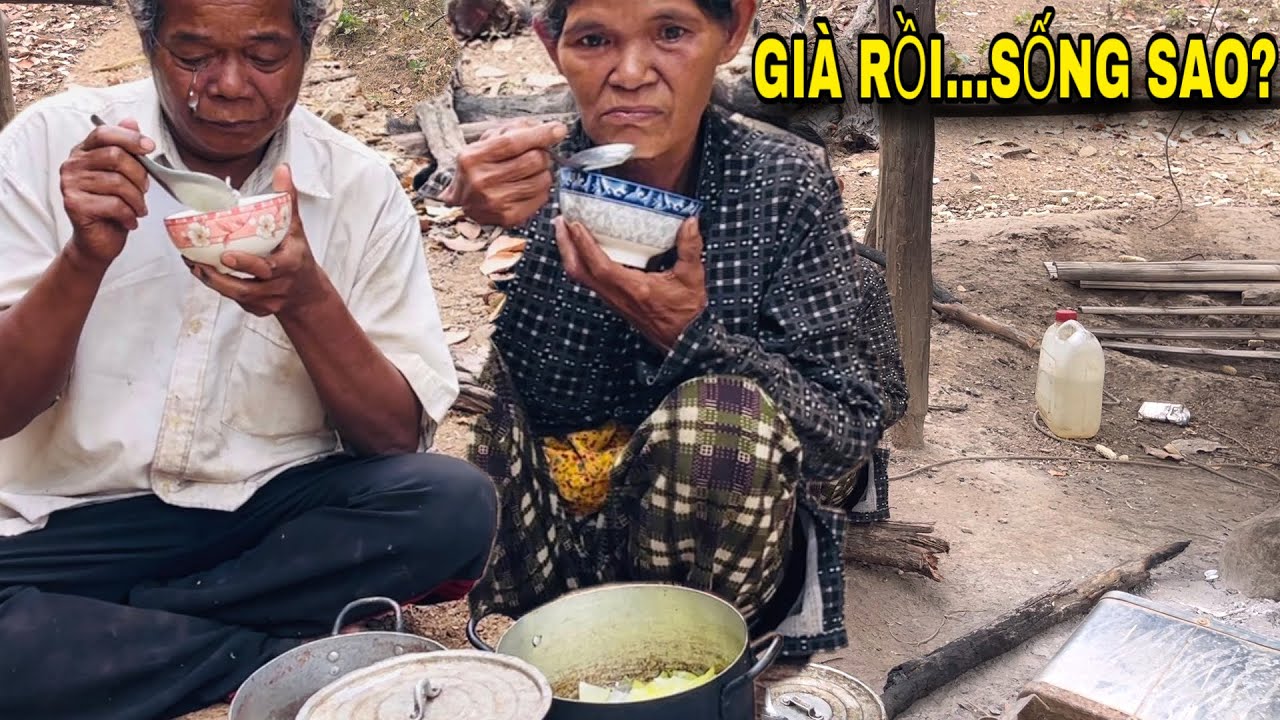 Hai ông bà già sống giữa rừng sâu – Bữa cơm tuổi già khiến ai cũng xót xa