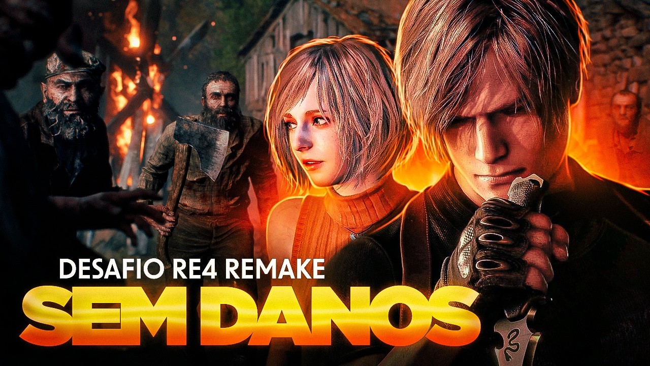🔴 RESIDENT EVIL 4   REMAKE  -  VILAREJO -  SEM DANOS / LEVOU DANO? RESETA!   🔴