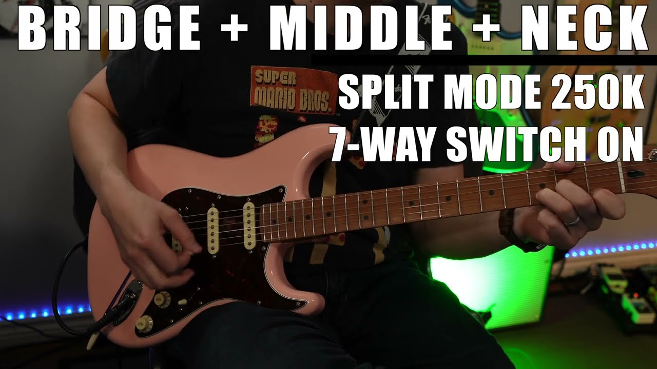Demo: What is 7-Way Strat Wiring? // ObsidianWire Custom HSS for Stratocaster