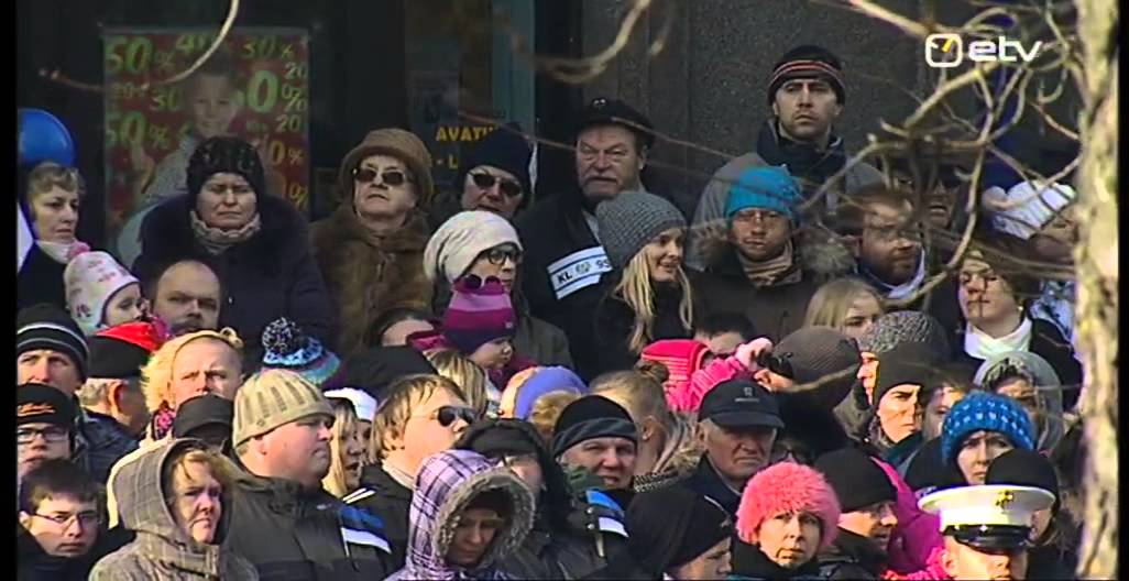 24 02 2014 1155   Eesti Vabariik 96  Kaitsej&otilde;udude paraad P&auml;rnus