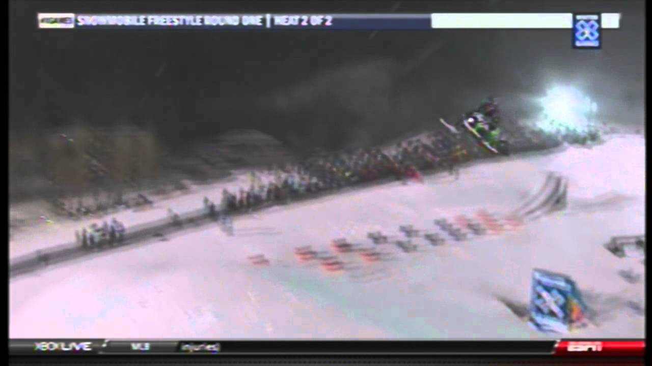 Winter X-Games 2012 Snowmobile Freestyle Montage